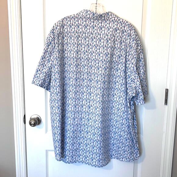 Pronto Uomo Mens 2X Button Down SS Cactus Print Camp Shirt Southwest Vacation - Picture 2 of 8